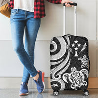 Kosrae Micronesian Luggage Covers - White Tentacle Turtle - Polynesian Pride