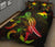 Papua New Guinea Polynesian Quilt Bed Set - Turtle With Blooming Hibiscus Reggae - Polynesian Pride