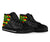 Hawaii High Top Shoes Kanaka Maoli Flag Polynesian Pride Black AH - Polynesian Pride