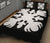 Hawaiian Quilt Bed Set Royal Pattern - Black and White - O2 Style - Polynesian Pride