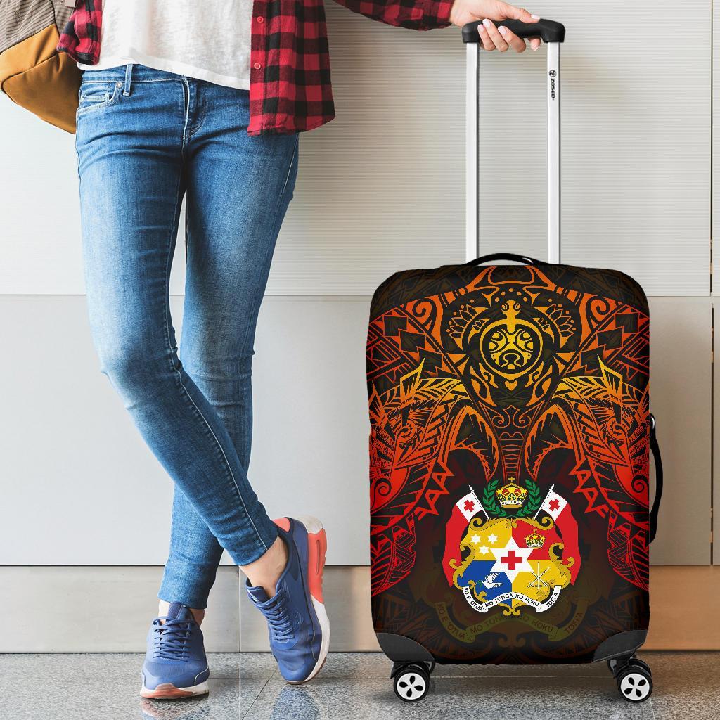 Tonga Polynesian Luggage Covers - Red Manta Ray RED - Polynesian Pride