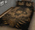 Hawaii Owl Hibiscus Plumeria Quilt Bed Set - Gold - Polynesian Pride