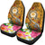 FSM Car Seat Covers - Turtle Plumeria (Gold) - Polynesian Pride