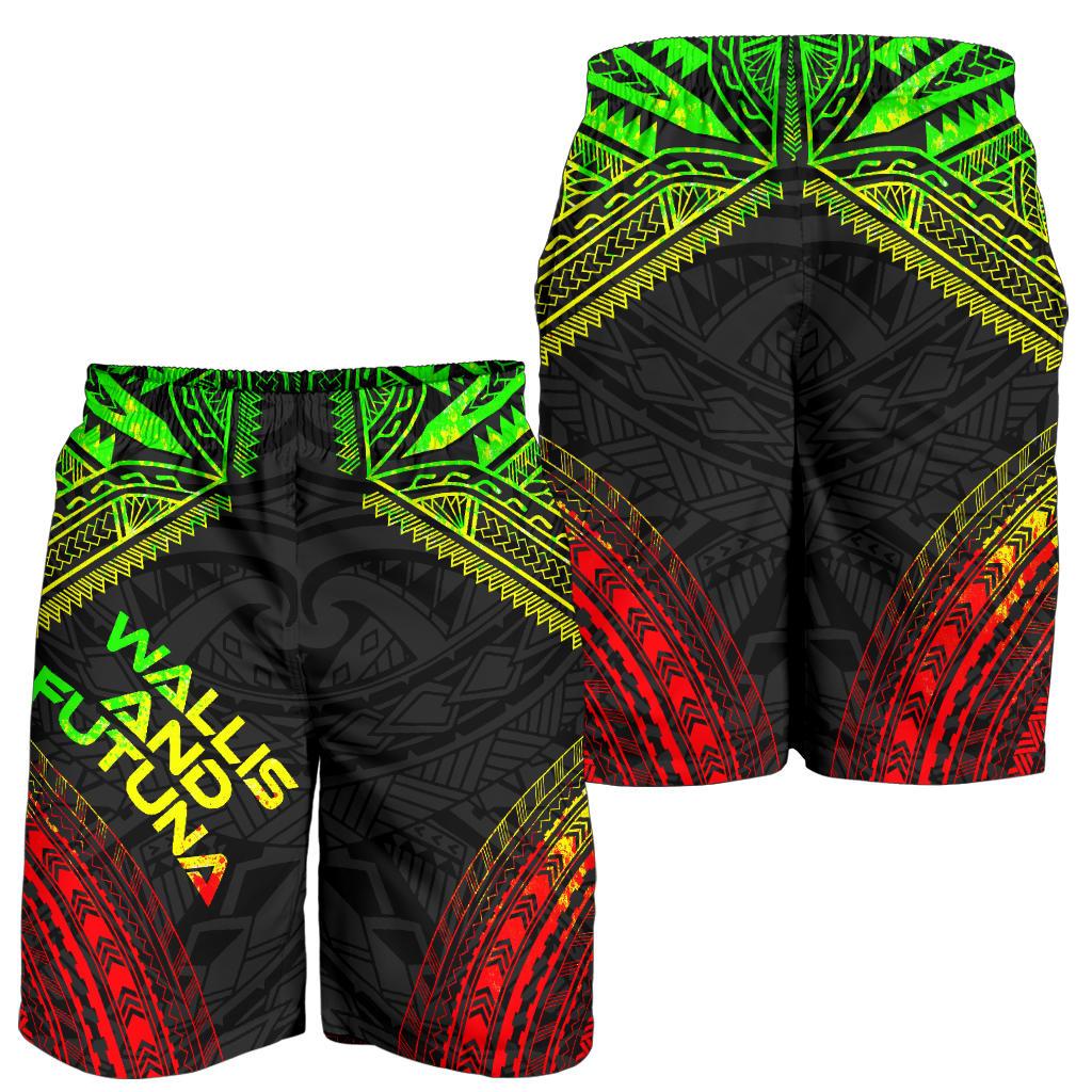 Wallis And Futuna Men's Shorts - Polynesian Chief Reggae Version - Polynesian Pride