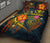 Polynesian Hawaii Quilt Bed Set - Legend of Kanaka Maoli (Blue) - Polynesian Pride