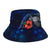 Hawaii Polynesian Bucket Hat - Blue Turtle Hibiscus - Polynesian Pride