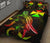 Wallis and Futuna Polynesian Quilt Bed Set - Turtle With Blooming Hibiscus Reggae - Polynesian Pride