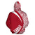 Hawaii Polynesian Zip up Hoodie Tribal White and Red Color Circle Style - Polynesian Pride