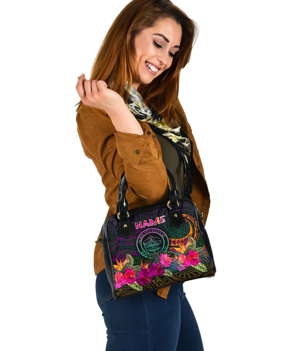 Palau Personalised Shoulder Handbag - Summer Hibiscus - Polynesian Pride