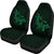 Hawaii Shark Green Polynesian Car Seat Covers Universal Fit Green - Polynesian Pride