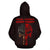 Polynesian Kakau Skull National Pearl Harbor Remembrance Day Hawaii Zip Hoodie Red - Polynesian Pride