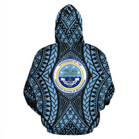 Federated States of Micronesia All Over Zip up Hoodie FSM Central - Polynesian Pride