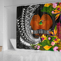 Papua New Guinea Shower Curtains - Seal Spiral Polynesian Patterns - Polynesian Pride