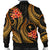 Chuuk Micronesian Men Bomber Jacket - Gold Plumeria - Polynesian Pride