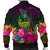 Guam Polynesian Men's Bomber Jacket - Summer Hibiscus - Polynesian Pride