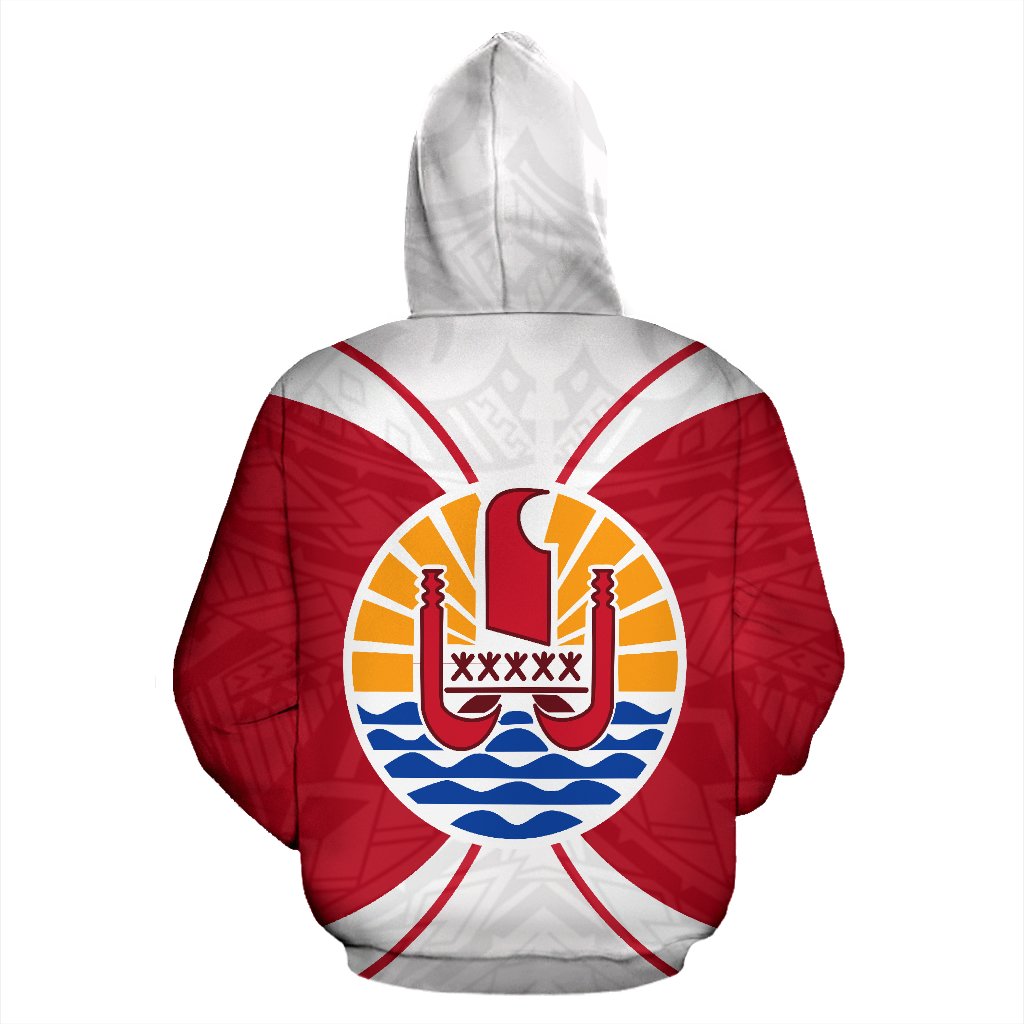 Tahiti All Over Hoodie Polynesian Impact Version - Polynesian Pride