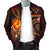 Kosrae Polynesian Men's Bomber Jacket - Legend of Kosrae (Red) - Polynesian Pride