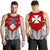 Wallis And Futuna Premium Tank Top A7 Red and Black - Polynesian Pride