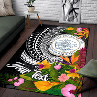 Palau Area Rug - Custom Personalised Seal Spiral Polynesian Patterns - Polynesian Pride
