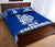 New Caledonia Quilt Bed Set - New Caledonia Coat Of Arms Polynesian Tattoo Blue Fog Style - Polynesian Pride