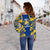 Nauru Women's Off Shoulder Sweater - Polynesian Tattoo Flag - Polynesian Pride