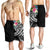 Tonga Polynesian Men's Shorts - Summer Plumeria (Black) - Polynesian Pride