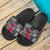 American Samoa Slide Sandals - Turtle Floral - Polynesian Pride