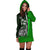 Federated States of Micronesia Women's Hoodie Dress Green - Turtle With Hook - Polynesian Pride