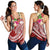 Polynesian Samoa Women's Racerback Tank - Summer Plumeria (Red) - Polynesian Pride