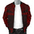 Kosrae Polynesian Chief Men's Bomber Jacket - Red Version - Polynesian Pride