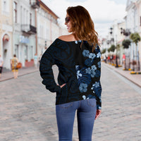 Tropical Polynesian - Hawaiian Women's Off Shoulder Sweater - Curtis Style - Polynesian Pride