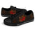 Polynesian Hawaii Kanaka Maoli Low Top Shoe - Humpback Whale with Hibiscus (Golden) - Polynesian Pride