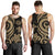 American Samoa Men's Tank Top - Gold Tentacle Turtle - Polynesian Pride