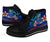 Guam Custom Personalised High Top Shoes Blue - Vintage Tribal Mountain - Polynesian Pride