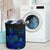 Fiji Laundry Basket - Polynesian Turtle Hibiscus Blue - Polynesian Pride