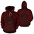 Guam ll Over Hoodie Guam Coat of rms Polynesian Red Black - Polynesian Pride