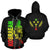 Kosrae Zip up Hoodie Micronesia Kosraean Warrior Reggae Unisex Reggae - Polynesian Pride