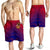 American Samoa Polynesian Men's Shorts - Bald Eagle (Blue - Red) - Polynesian Pride