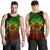 American Samoa Men's Tank Top - AS Seal Rocket Style (Reggae) Black - Polynesian Pride