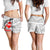 American Samoa Polynesian Women's Shorts - Fagasa Women White - Polynesian Pride