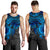 American Samoa Polynesian Men's Tank - Blue Turtle - Polynesian Pride