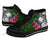 Marshall Islands High Top Shoes - Turtle Plumeria Banana Leaf Crest - Polynesian Pride