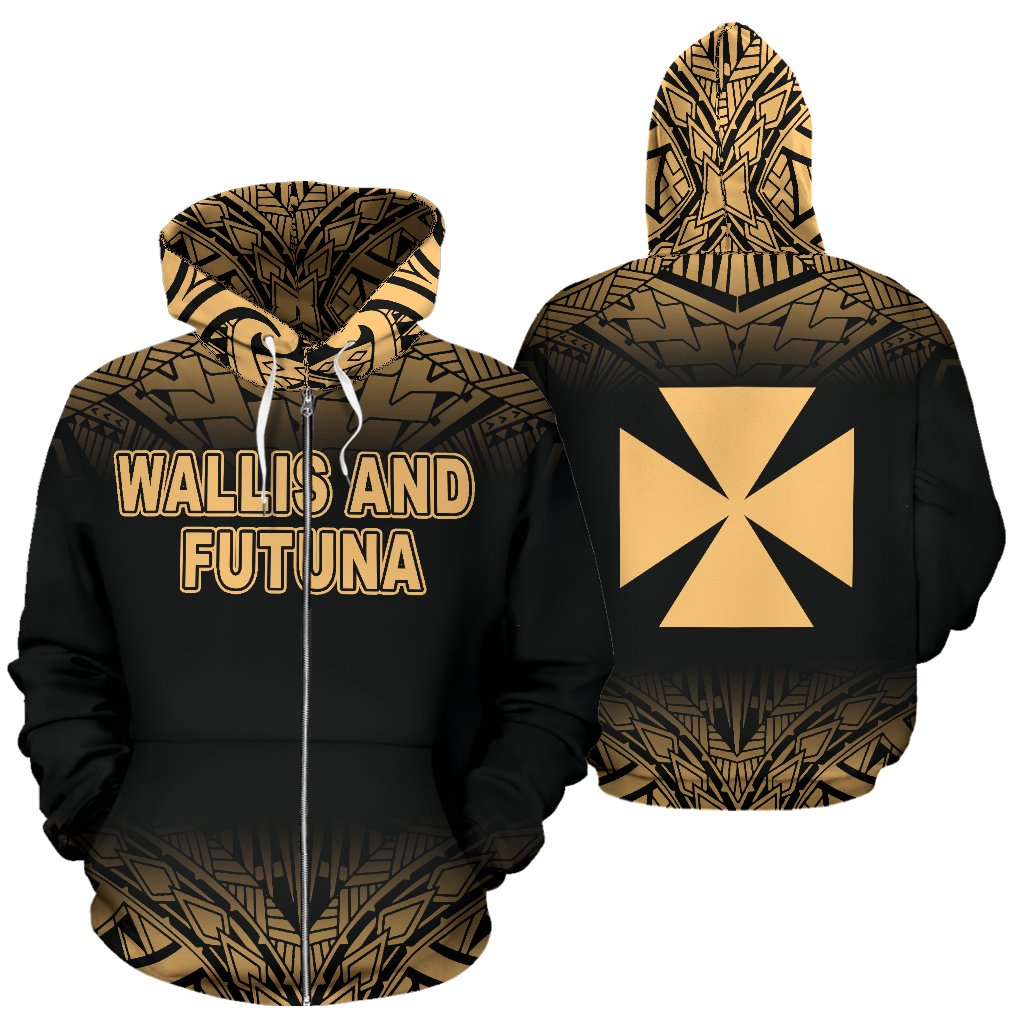 Wallis and Futuna Polynesian Zip up Hoodie Yellow Frog Unisex Yellow - Polynesian Pride