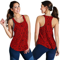 Polynesian Culture Red Women's Racerback Tank Top - Polynesian Pride
