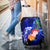 Custom Personalised Yap Luggage Covers - Humpback Whale with Tropical Flowers (Blue) - Polynesian Pride