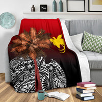 Papua New Guinea Premium Blanket - Polynesian Palm Tree - Polynesian Pride