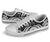 Cook Islands Low Top Canvas Shoes - White Tentacle Turtle - Polynesian Pride