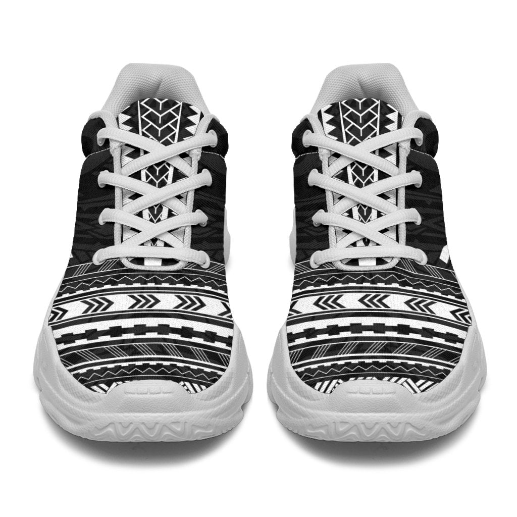 Pohnpei Chunky Sneakers - Polynesian Chief Black Version - Polynesian Pride