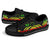 Cook Islands Low Top Canvas Shoes - Reggae Tentacle Turtle - Polynesian Pride