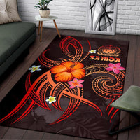 Polynesian Hawaii Area Rug - Legend of Samoa (Red) - Polynesian Pride